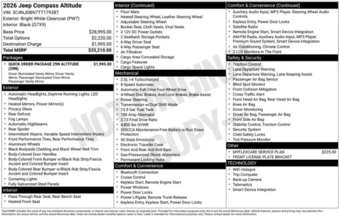 Another view of 2026 Jeep Compass Latitude for sale in Rockbridge, OH at Don Wood Chrysler Dodge Jeep Ram