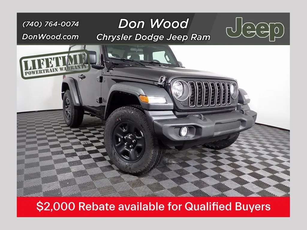 Black 2026 Jeep Wrangler Sport for sale in Rockbridge, OH