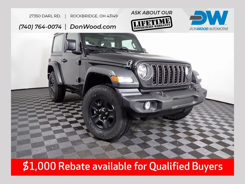 Black 2026 Jeep Wrangler Sport for sale in Rockbridge, OH