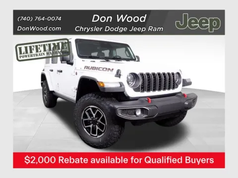 White 2026 Jeep Wrangler Rubicon for sale in Rockbridge, OH