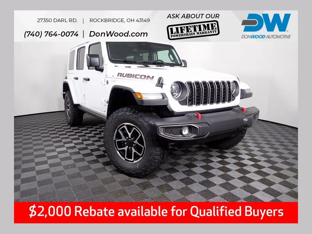 White 2026 Jeep Wrangler Rubicon for sale in Rockbridge, OH