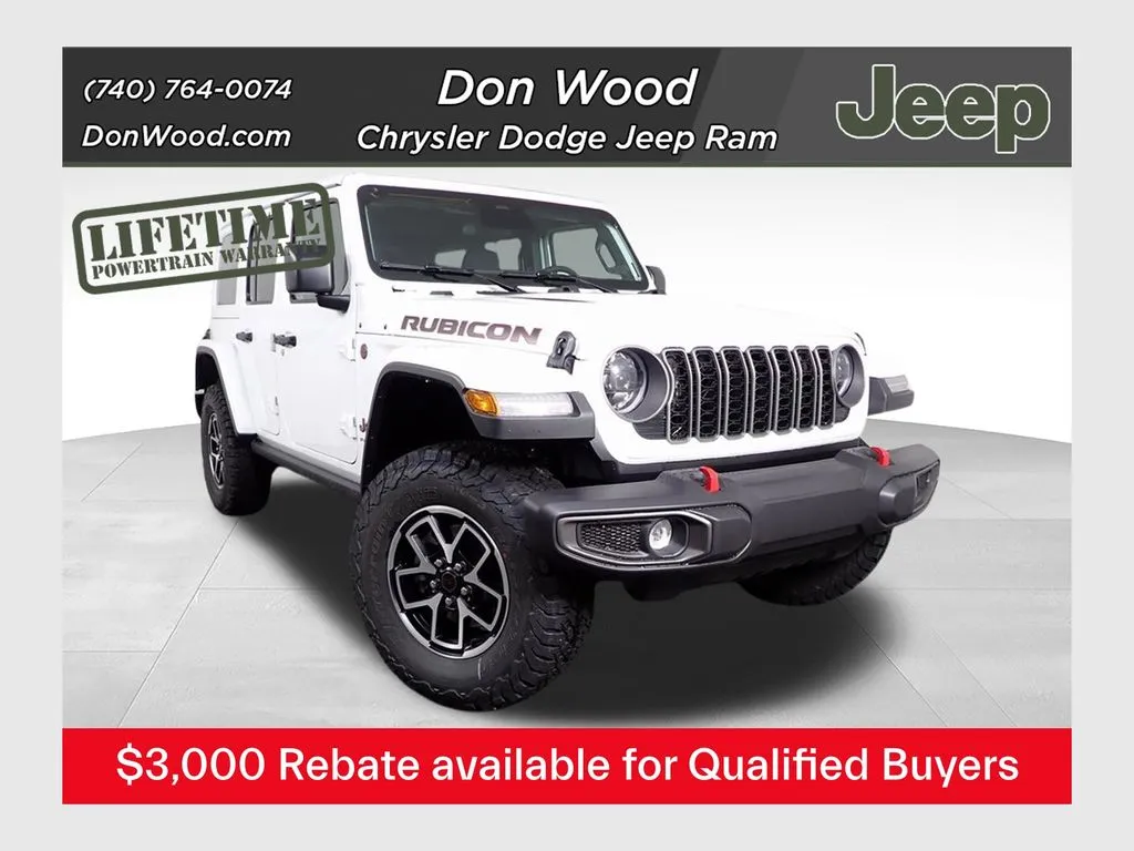 White 2026 Jeep Wrangler Rubicon for sale in Rockbridge, OH