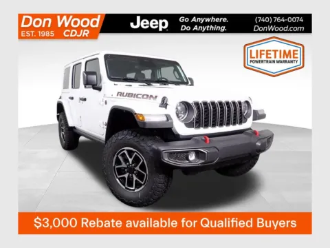 White 2026 Jeep Wrangler Rubicon for sale in Rockbridge, OH