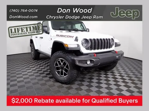 White 2026 Jeep Wrangler Rubicon for sale in Rockbridge, OH