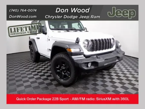White 2026 Jeep Wrangler Sport for sale in Rockbridge, OH