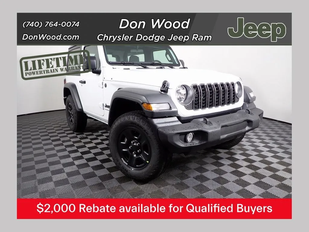 White 2026 Jeep Wrangler Sport for sale in Rockbridge, OH
