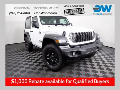 White 2026 Jeep Wrangler Sport for sale in Rockbridge, OH