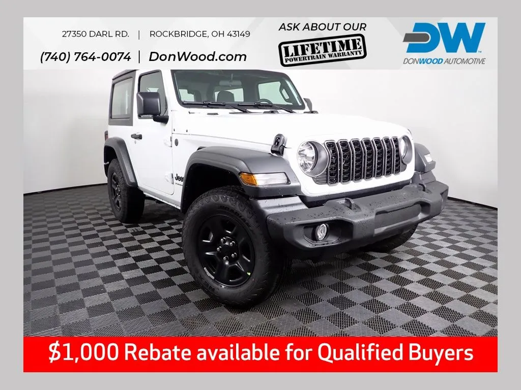 White 2026 Jeep Wrangler Sport for sale in Rockbridge, OH