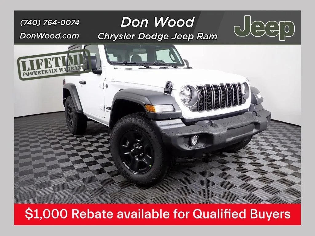 White 2026 Jeep Wrangler Sport for sale in Rockbridge, OH