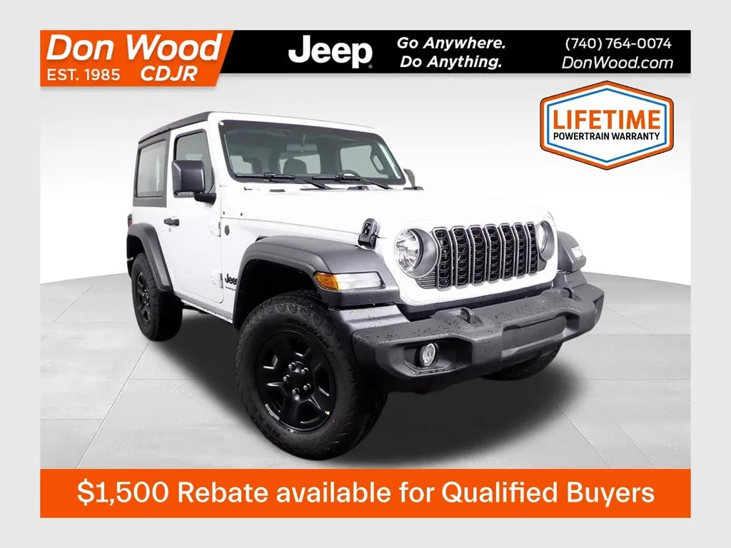 White 2026 Jeep Wrangler Sport for sale in Rockbridge, OH