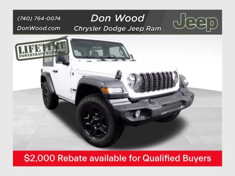 White 2026 Jeep Wrangler Sport for sale in Rockbridge, OH