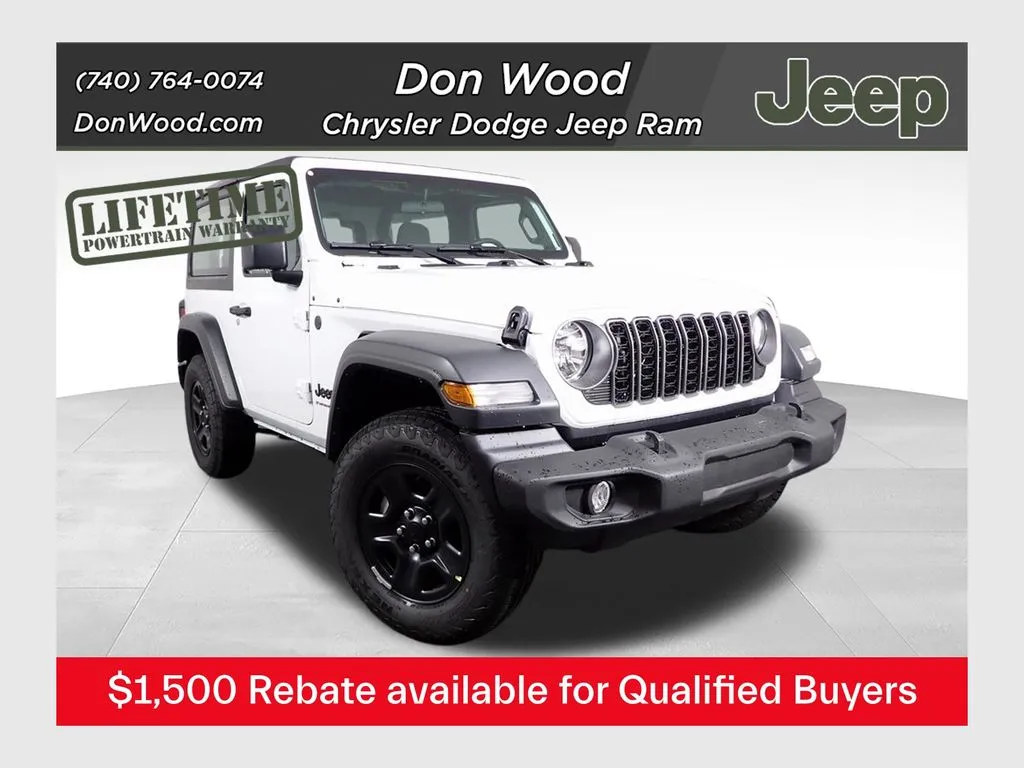 White 2026 Jeep Wrangler Sport for sale in Rockbridge, OH