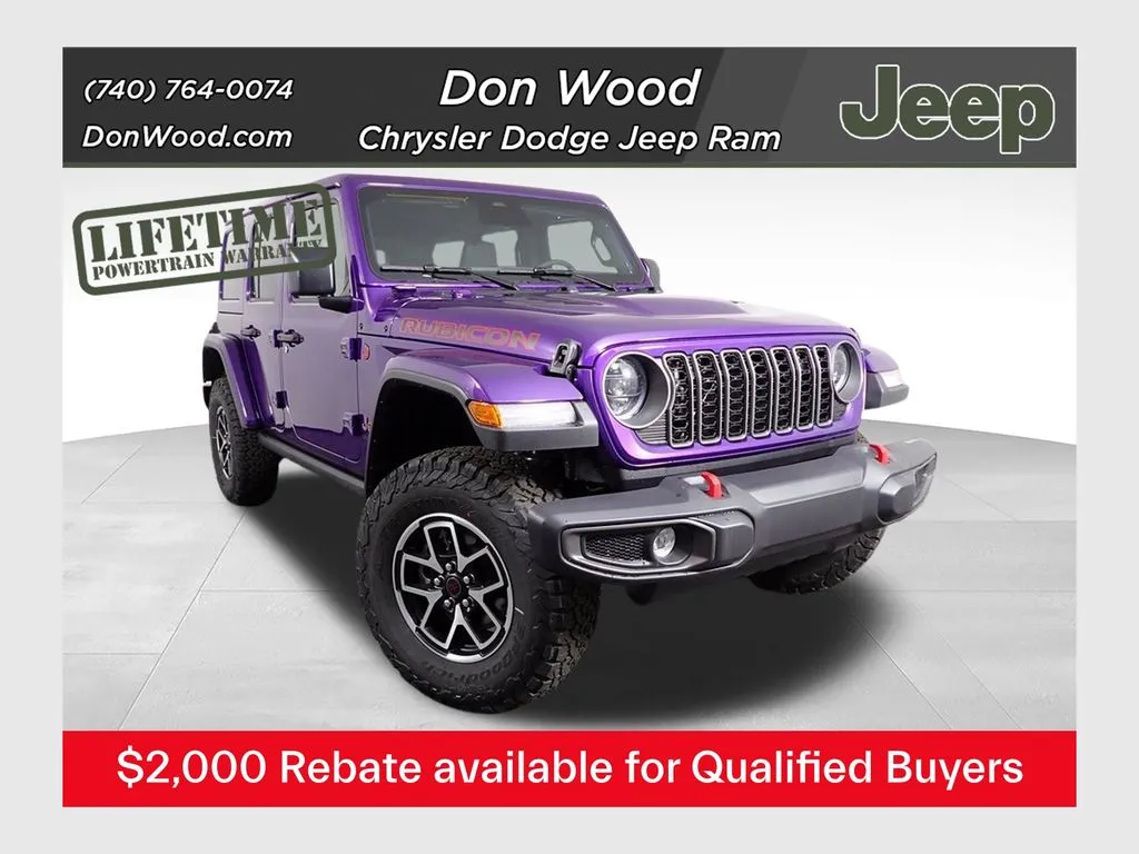 Purple 2026 Jeep Wrangler Rubicon for sale in Rockbridge, OH