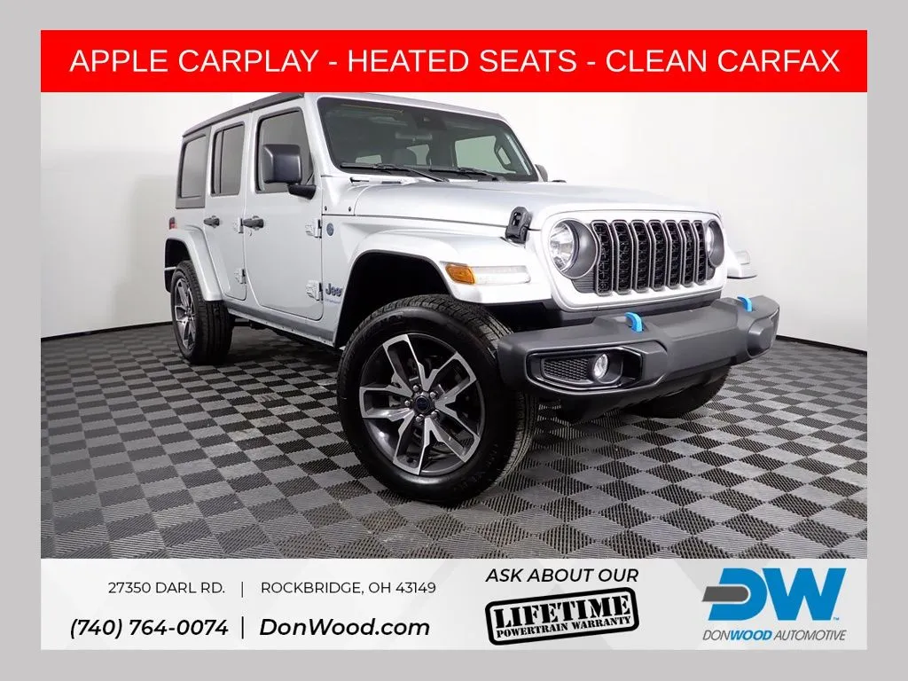 Silver 2024 Jeep Wrangler Sport S 4xe for sale in Rockbridge, OH