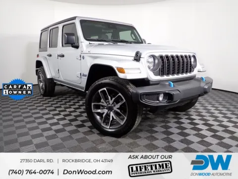 Silver 2024 Jeep Wrangler Sport S 4xe for sale in Rockbridge, OH