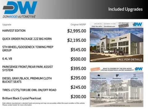 More photos of 2018 Ram 2500 Big Horn Harvest Edition at Don Wood Chrysler Dodge Jeep Ram, OH