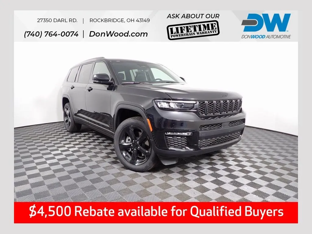 Black 2025 Jeep Grand Cherokee L Limited for sale in Rockbridge, OH