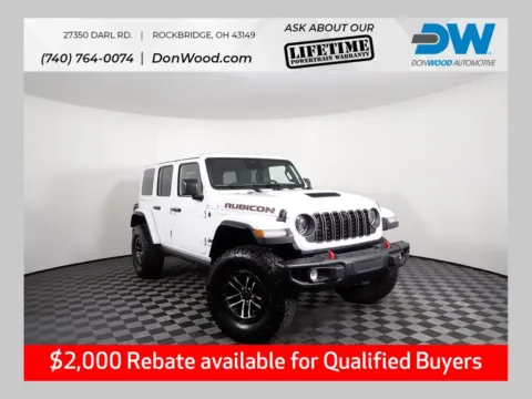 White 2026 Jeep Wrangler Rubicon X for sale in Rockbridge, OH