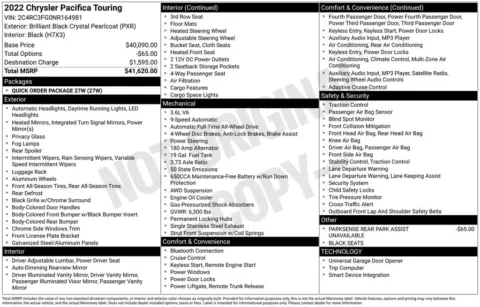 Another view of 2022 Chrysler Pacifica Touring for sale in Rockbridge, OH at Don Wood Chrysler Dodge Jeep Ram