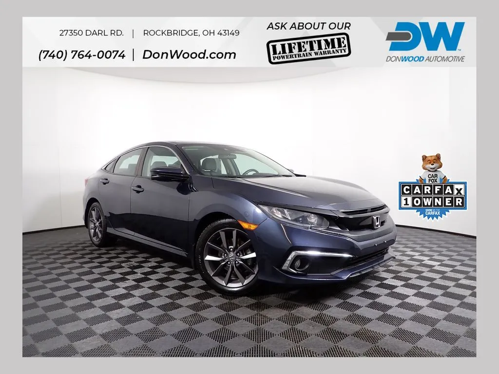 Blue 2020 Honda Civic EX for sale in Rockbridge, OH