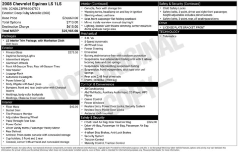 Another view of 2008 Chevrolet Equinox LS for sale in Rockbridge, OH at Don Wood Chrysler Dodge Jeep Ram