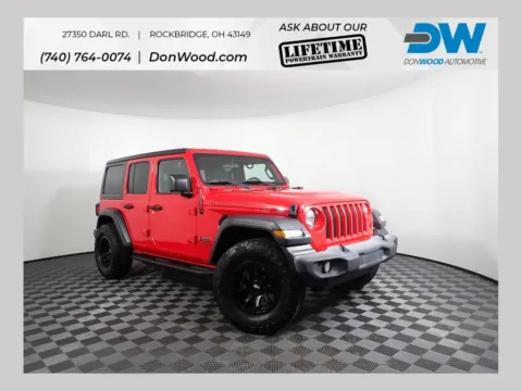Red 2019 Jeep Wrangler Unlimited Sport S for sale in Rockbridge, OH