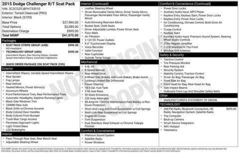 Another view of 2015 Dodge Challenger R/T Scat Pack for sale in Rockbridge, OH at Don Wood Chrysler Dodge Jeep Ram