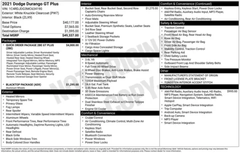 Another view of 2021 Dodge Durango GT Plus for sale in Rockbridge, OH at Don Wood Chrysler Dodge Jeep Ram