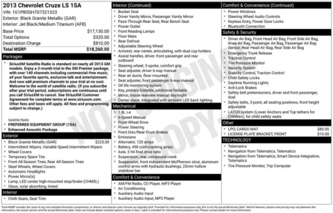 Another view of 2013 Chevrolet Cruze LS for sale in Rockbridge, OH at Don Wood Chrysler Dodge Jeep Ram