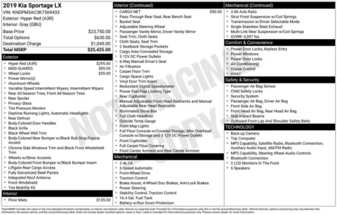 Another view of 2019 Kia Sportage LX for sale in Rockbridge, OH at Don Wood Chrysler Dodge Jeep Ram