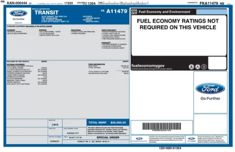 Another view of 2015 Ford Transit-350 for sale in Rockbridge, OH at Don Wood Chrysler Dodge Jeep Ram