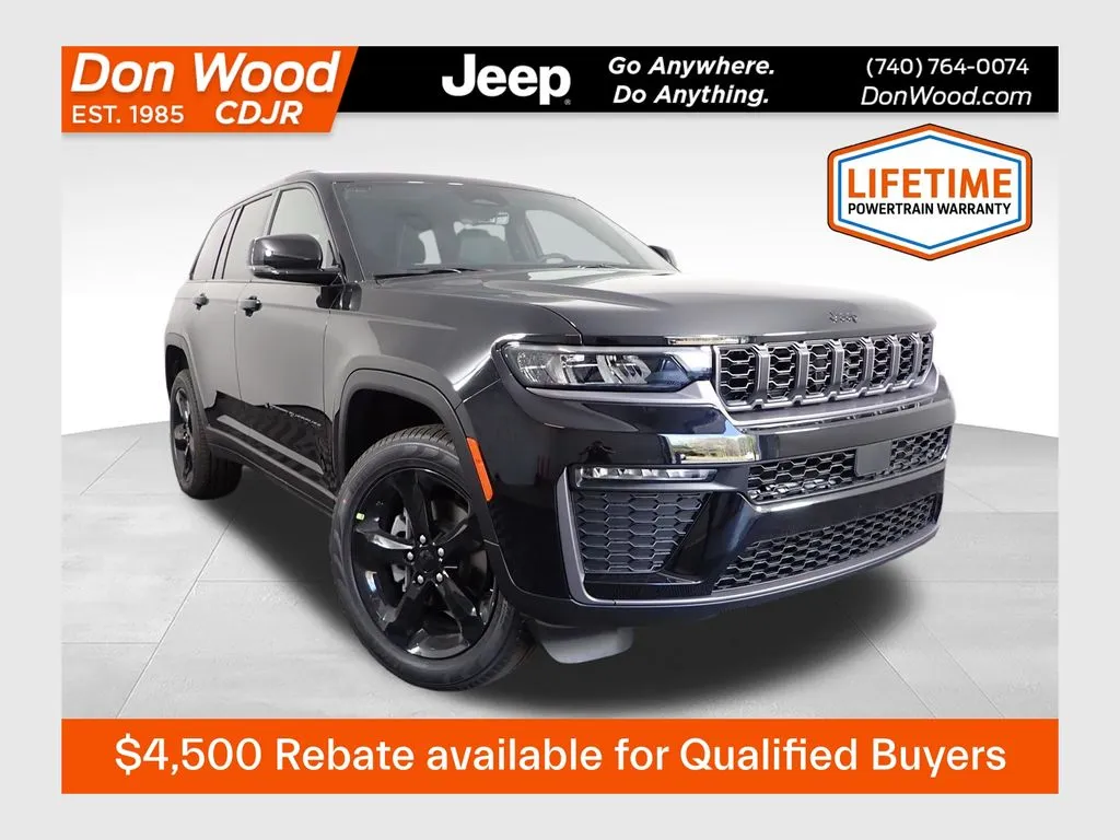 Black 2026 Jeep Grand Cherokee Limited for sale in Rockbridge, OH