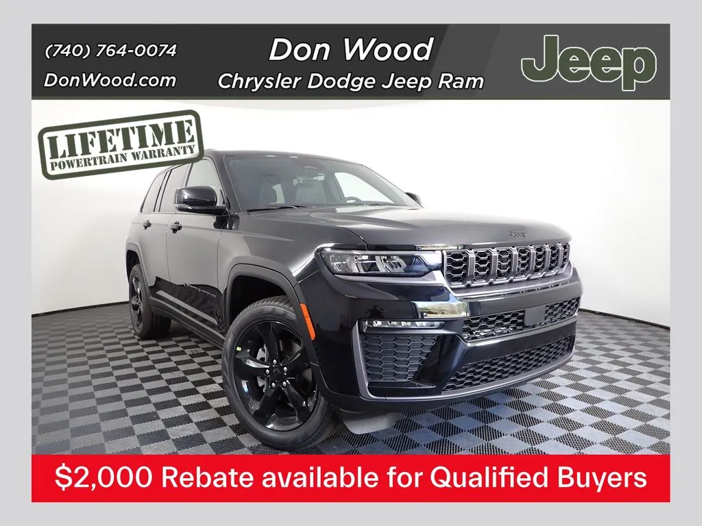 Black 2026 Jeep Grand Cherokee Limited for sale in Rockbridge, OH