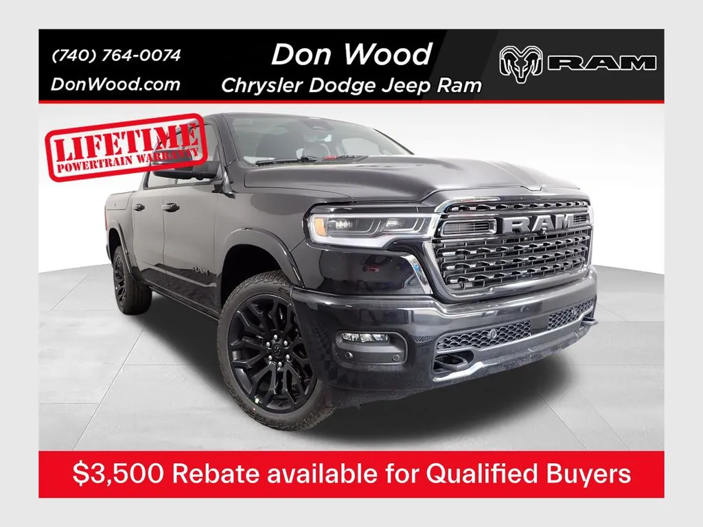Black 2026 Ram 1500 Limited for sale in Rockbridge, OH