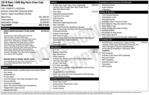 Another view of 2018 Ram 1500 Big Horn for sale in Rockbridge, OH at Don Wood Chrysler Dodge Jeep Ram