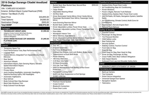 More photos of 2016 Dodge Durango Citadel at Don Wood Chrysler Dodge Jeep Ram, OH