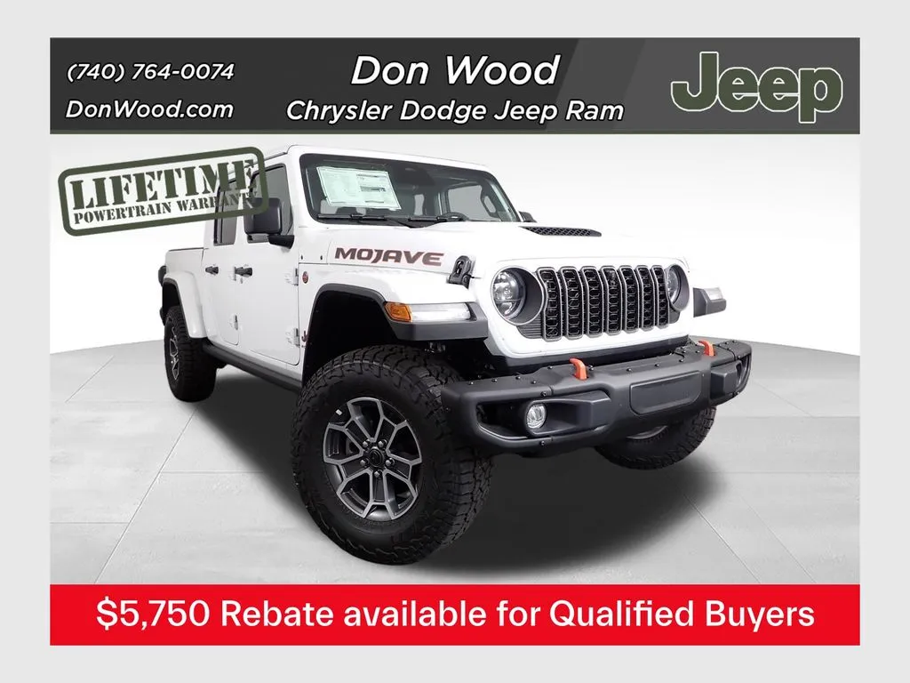 White 2026 Jeep Gladiator Mojave for sale in Rockbridge, OH