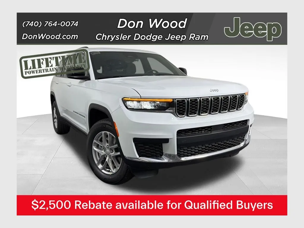 White 2026 Jeep Grand Cherokee L Laredo for sale in Rockbridge, OH