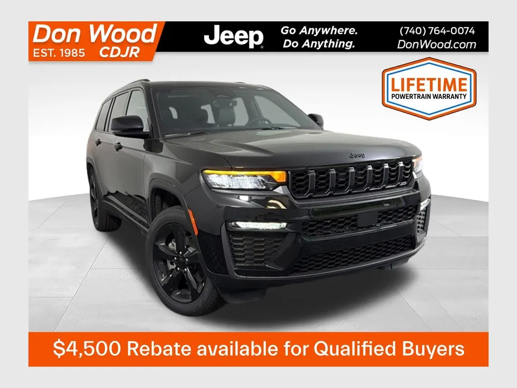 Black 2026 Jeep Grand Cherokee L Limited for sale in Rockbridge, OH