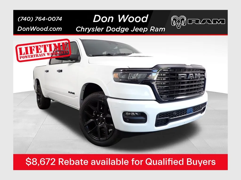 White 2026 Ram 1500 Laramie for sale in Rockbridge, OH