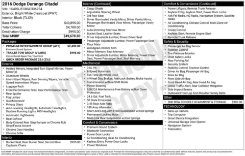 More photos of 2016 Dodge Durango Citadel at Don Wood Chrysler Dodge Jeep Ram, OH