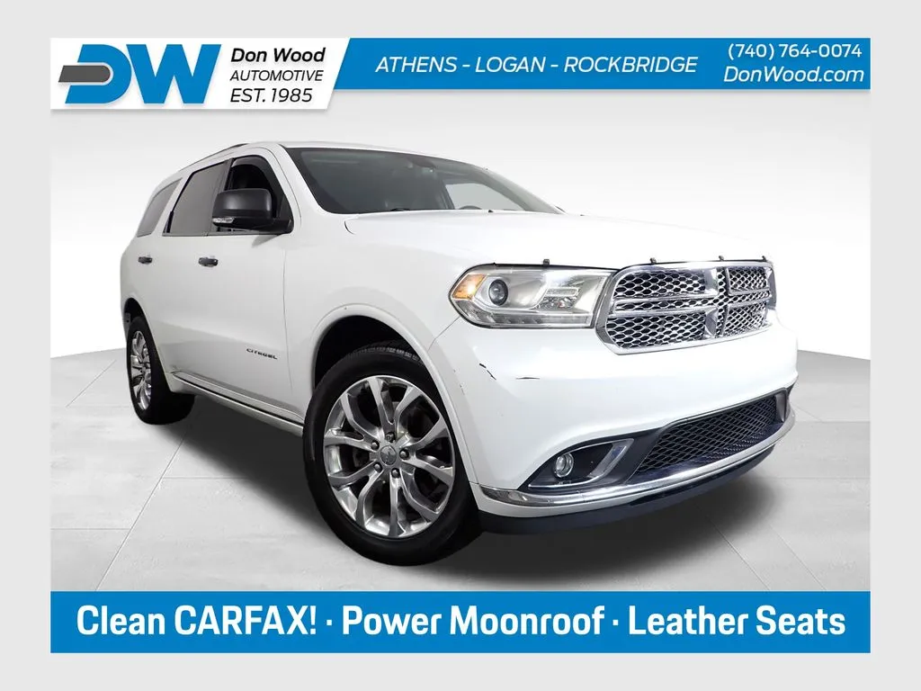 White 2016 Dodge Durango Citadel for sale in Rockbridge, OH