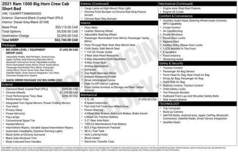 More photos of 2021 Ram 1500 Big Horn/Lone Star at Don Wood Chrysler Dodge Jeep Ram, OH