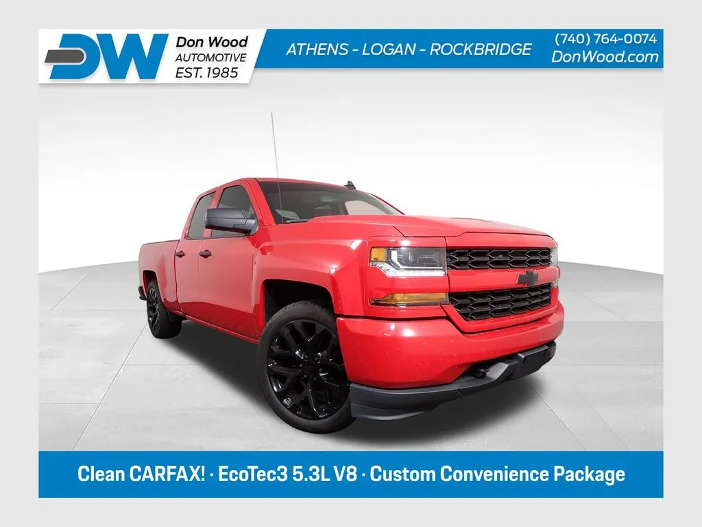 Red 2018 Chevrolet Silverado 1500 Custom for sale in Rockbridge, OH