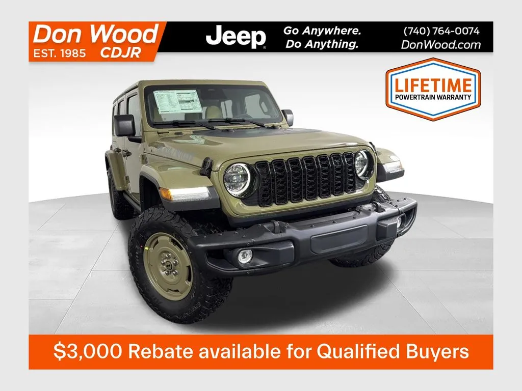 Green 2026 Jeep Wrangler Willys 41 for sale in Rockbridge, OH
