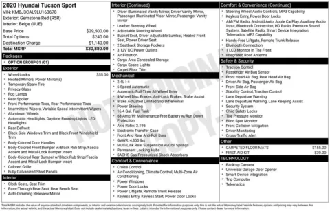 More photos of 2020 Hyundai Tucson Sport at Don Wood Chrysler Dodge Jeep Ram, OH