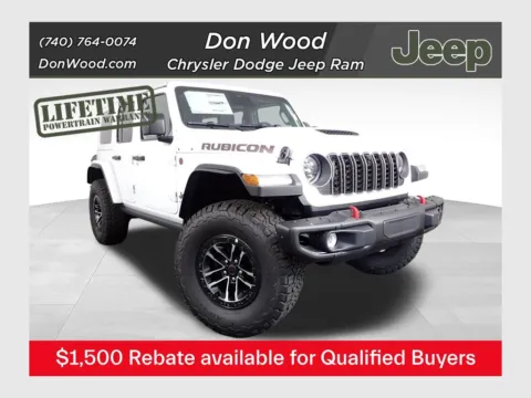 White 2026 Jeep Wrangler Rubicon X for sale in Rockbridge, OH