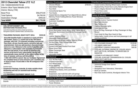 More photos of 2012 Chevrolet Tahoe LTZ at Don Wood Chrysler Dodge Jeep Ram, OH