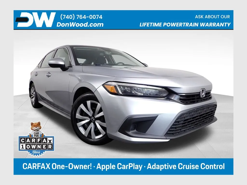 Silver 2024 Honda Civic LX for sale in Rockbridge, OH