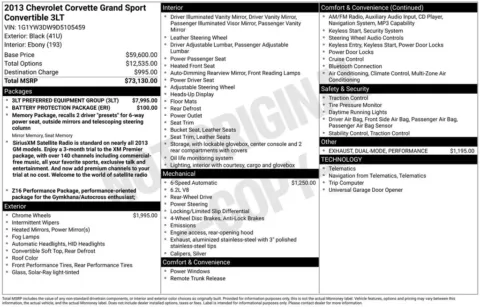 More photos of 2013 Chevrolet Corvette Grand Sport at Don Wood Chrysler Dodge Jeep Ram, OH